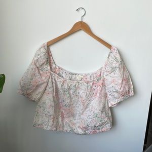 NWT H&M floral crop top